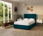 Aqua Velvet Divan Bed Base